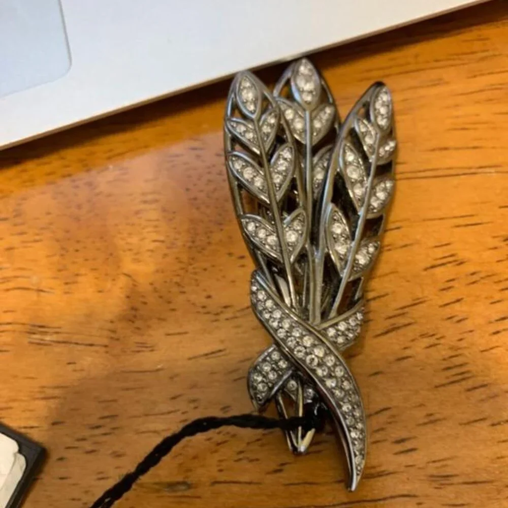 NWT  Vintage Swarovski crystal wheat sheaf brooch